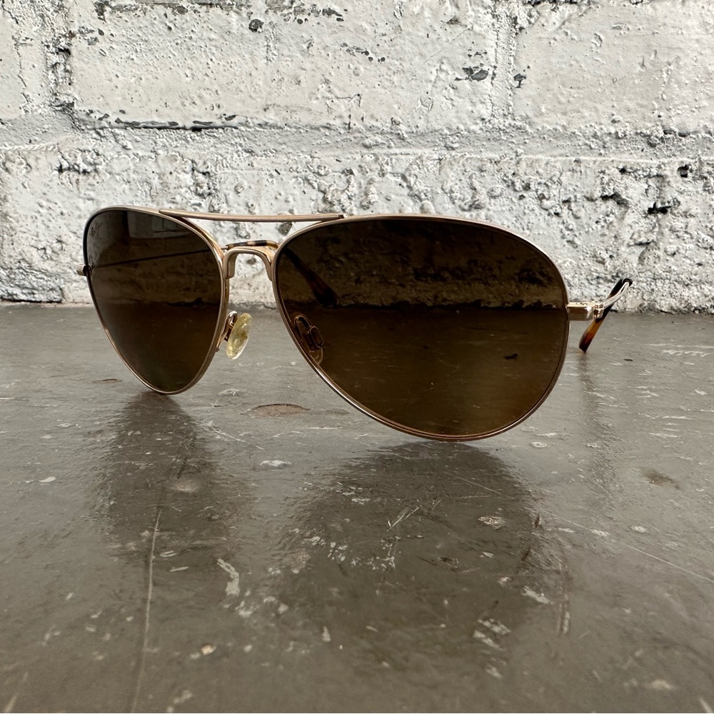 Maui Jim Gold Aviator Sunglasses